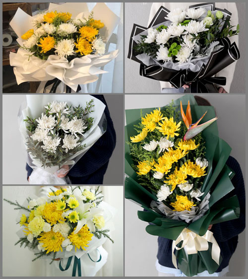 山西忻州五台县白家庄镇白事花束代送